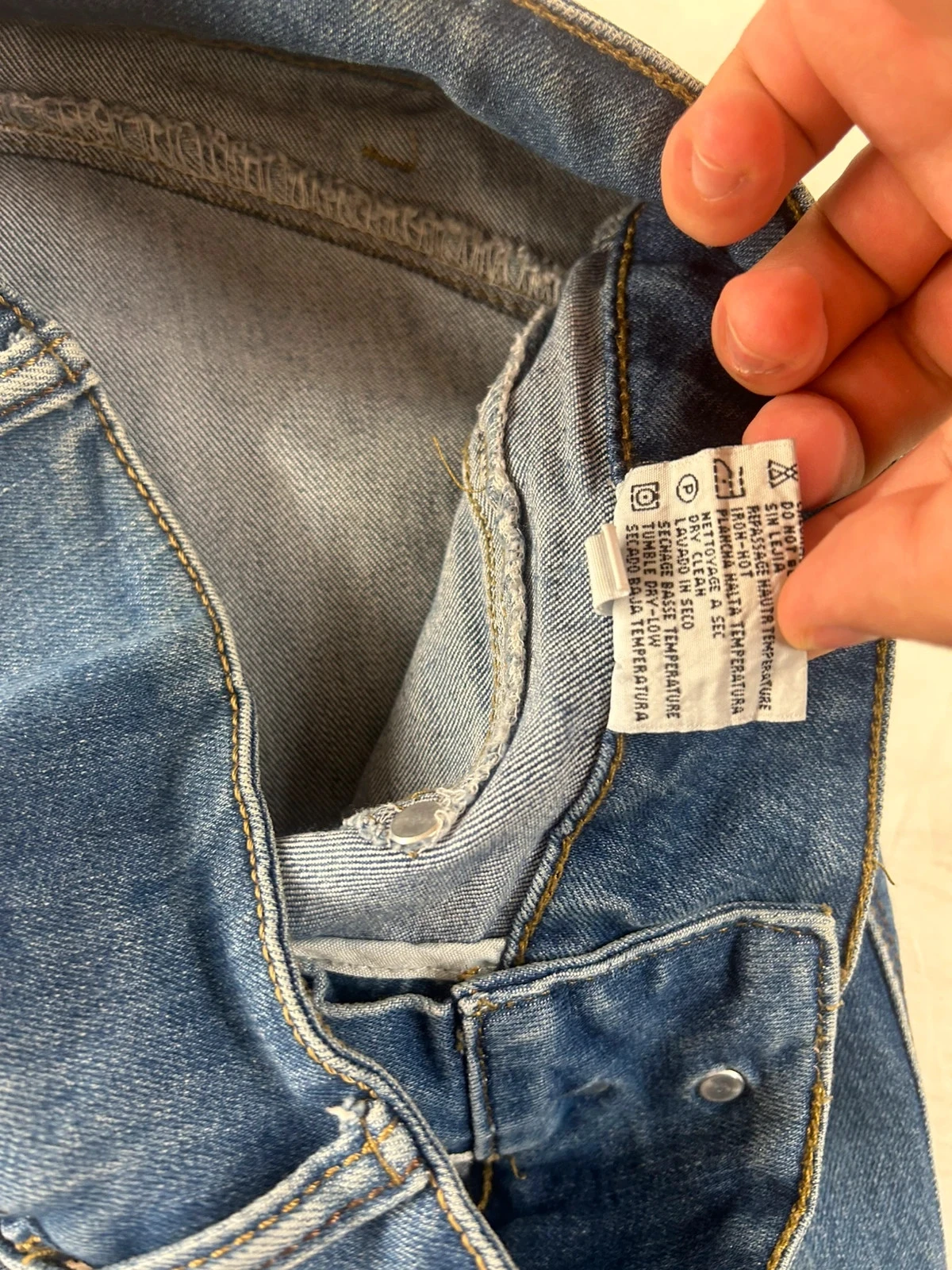 Jeans azul de cintura baixa v. S. Miss tamanho 36 – photo 15
